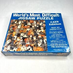 New Vintage 1991 World's Most Difficult Puzzle Cat Edition